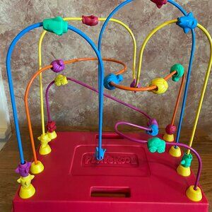 Vintage 1988 Playskool Busy Bead Maze Rollercoaster